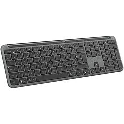 Logitech Signature Slim K950 (Graphite) Clavier sans fil - Bluetooth 5.1 - technologie Logitech Flow - compatible Windows, macOS et Chrome - AZERTY, Français