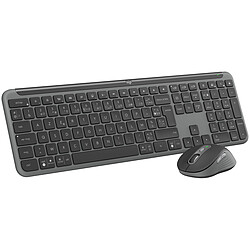 Logitech Signature MK950 Slim Combo (Graphite) Ensemble sans fil souris + clavier - capteur optique 4000 dpi - 6 boutons - technologie Logitech Flow - AZERTY Français