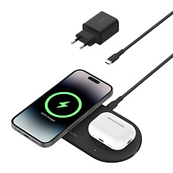 Avis Belkin Chargeur Magsafe Qi2 15W + chargeur pour Airpods (Noir)