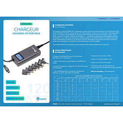 Heden Chargeur automatique universel et multifonctions (120W)