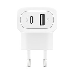 Belkin Chargeur Secteur 42W USB-C + USB-A (30W + 12W)