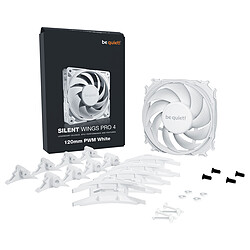 be quiet! Silent Wings Pro 4 120 mm PWM - Blanc pas cher