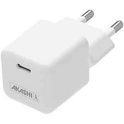 Akashi Chargeur secteur USB-C 30W Origine France Garantie Blanc