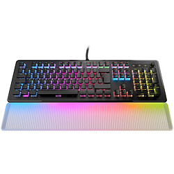 ROCCAT Vulcan II Max Linéaire Noir (Switch Titan II Linear Optical Red) Clavier gamer - interrupteurs optiques Roccat (Switch Titan II Linear Optical Red) - rétroéclairage RGB AIMO - repose-poignets amovible - AZERTY, Français