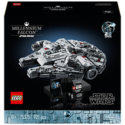 LEGO Star Wars 75375 Millennium Falcon Set pour Adultes du 25e Anniversaire, Vaisseau Spatial à Collectionner, Décoration d'Intérieure, Véhicule mythique, Cadeau d'Anniversaire pour Fans de la Saga