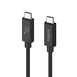 Belkin Câble USB4 20 Gbps USB-C vers USB-C - Mâle/Mâle (noir) - 2 m