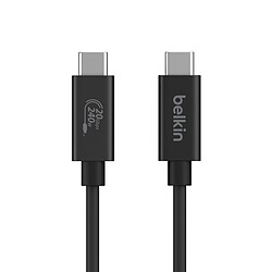 Avis Belkin Câble USB4 20 Gbps USB-C vers USB-C - Mâle/Mâle (noir) - 2 m