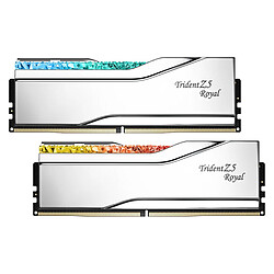 G.Skill Trident Z5 Royal 32 Go (2 x 16 Go) DDR5 6000 MHz CL28 - Argent