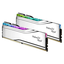 Avis G.Skill Trident Z5 Royal 48 Go (2 x 24 Go) DDR5 7600 MHz CL38 - Argent