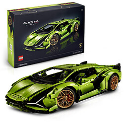 LEGO Technic 42115 Lamborghini Sián FKP 37 Projet de construction stimulant pour adultes - Construire et exposer un modèle LEGO unique de la Sián FKP 37 - Représentation fidèle de la voiture sportive légendaire (3696 pièces)