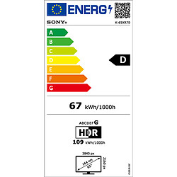 Sony 65 BRAVIA 7 (K-65XR70) pas cher