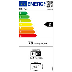 Sony 75 BRAVIA 7 (K-75XR70) pas cher