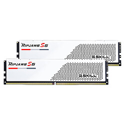 G.Skill RipJaws S5 Low Profile 32 Go (2 x 16 Go) DDR5 6000 MHz CL36 - Blanc