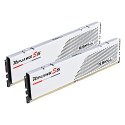 G.Skill RipJaws S5 Low Profile 32 Go (2 x 16 Go) DDR5 6000 MHz CL36 - Blanc