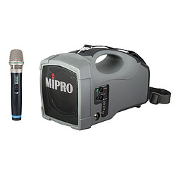 MiPro MA101B + ACT32H Enceinte/mégaphone portative UHF 45 W - batterie intégrée - jack 3.5 mm / jack 6.35 mm - Micro UHF sans fil 