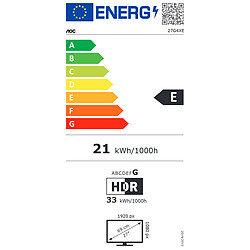 AOC 27" LED - 27G4XE pas cher