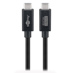 Avis Goobay Câble USB 3.2 Gen. 2x2 Type C (M/M) - Power Delivery - 1 m