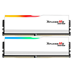 G.Skill Ripjaws M5 Neo RGB 32 Go (2 x 16 Go) DDR5 6000 MHz CL36 - Blanc