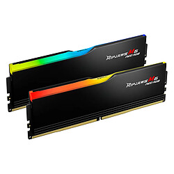 G.Skill Ripjaws M5 Neo RGB 32 Go (2 x 16 Go) DDR5 6400 MHz CL32 - Noir Kit Dual Channel 2 barrettes de RAM DDR5 PC5-51200 - F5-6400J3240G16GX2-RM5NRK - Optimisé pour AMD