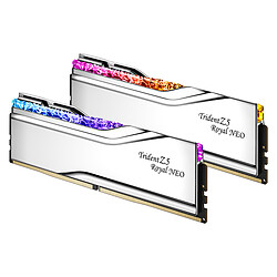 Avis G.Skill Trident Z5 Royal Neo 48 Go (2 x 24 Go) DDR5 8000 MHz CL40 - Argent