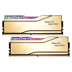 G.Skill Trident Z5 Royal Neo 32 Go (2 x 16 Go) DDR5 6000 MHz CL26 - Or