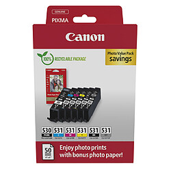 Canon PGI-530/CLI-531 BK/C/M/Y/GY Photo Value Pack