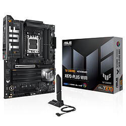 ASUS TUF GAMING X870-PLUS WIFI Carte mère ATX Socket AM5 AMD X870 - 4x DDR5 - M.2 PCIe 5.0 - USB4 - PCI-Express 5.0 16x - LAN 2.5 GbE - Wi-Fi 7/Bluetooth 5.4