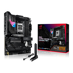 ASUS ROG STRIX X870E-E GAMING WIFI Carte mère ATX Socket AM5 AMD X870E - 4x DDR5 - M.2 PCIe 5.0 - USB4 - PCI-Express 5.0 16x - LAN 5 GbE + Wi-Fi 7/Bluetooth 5.4