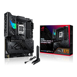 ASUS ROG STRIX X870-F GAMING WIFI Carte mère ATX Socket AM5 AMD X870 - 4x DDR5 - M.2 PCIe 5.0 - USB4 - PCI-Express 5.0 16x - LAN 2.5 GbE + Wi-Fi 7/Bluetooth 5.4