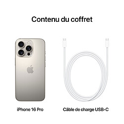 Apple iPhone 16 Pro 1 To Titane Naturel pas cher