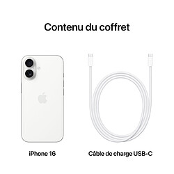 Apple iPhone 16 256 Go Blanc pas cher