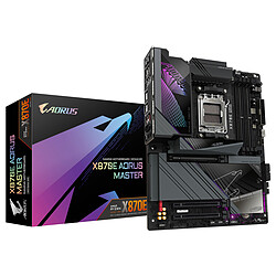 Gigabyte X870E AORUS MASTER  Carte mère ATX Socket AM5 AMD X870E - 4x DDR5 - M.2 PCIe 5.0 - USB4 - PCI-Express 5.0 16x - Wi-Fi 7/Bluetooth 5.3 - LAN 5 GbE