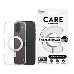 Avis PanzerGlass Coque Feature Kickstand iPhone 16 Plus Argent