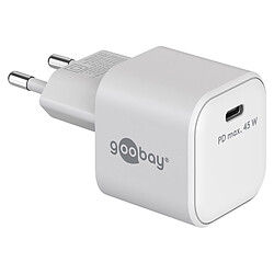 Goobay Chargeur rapide USB-C PD GaN Nano 45W (Blanc)