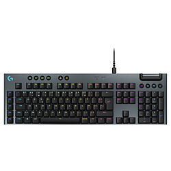 Logitech G G915X Noir (Tactile Version) Clavier gaming - interrupteurs mécaniques tactiles (switches GL Tactile) - rétro-éclairage RVB avec technologie Lightsync - AZERTY, Français