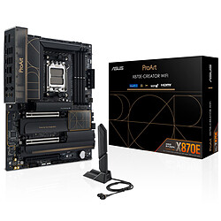 ASUS ProArt X870E-CREATOR WIFI Carte mère ATX Socket AM5 AMD X870E - 4x DDR5 - M.2 PCIe 5.0 - USB4 - PCI-Express 5.0 16x - LAN 10 GbE + Wi-Fi 7/Bluetooth 5.4