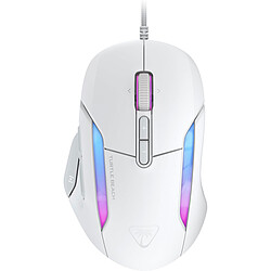 Turtle Beach Kone II (Blanc) Souris filaire pour gamer - droitier - capteur optique 26000 dpi - 7 boutons - rétro-éclairage RGB AIMO