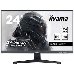 iiyama 23.8" LED - G-Master G2445HSU-B2 Black Hawk Ecran PC Full HD 1080p - 1920 x 1080 pixels - 1 ms (MPRT) - 16/9 - Dalle IPS - 100 Hz - FreeSync - HDMI/DisplayPort - Haut-parleurs - Hub USB - Noir