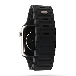 Band Band Bracelet Silicone Magnétique avec Fermoir Noir 42 mm