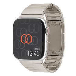 Band Band Bracelet Acier A Maillons Détachables Naturel 46 / 49 mm Bracelet en acier à maillons détachables sans outil pour Apple Watch 46 / 49 mm