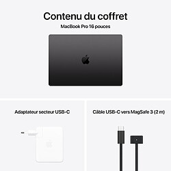 Apple MacBook Pro M4 Pro 16" Noir sidéral 48 Go/2 To (MX2X3FN/A-48GB-4TB-NANO) pas cher