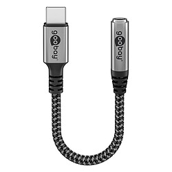 Avis Goobay Câble USB-C vers Jack 3.5 mm (M/F) - 1.5 m - Noir/Gris