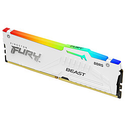 Kingston FURY Beast RGB 16 Go DDR5 6000 MHz CL30 - Blanc