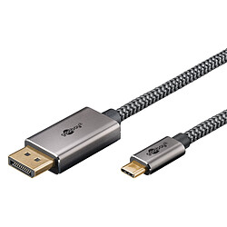 Goobay Câble Textile USB-C / DisplayPort 1,4 (M/M) - 2 m