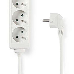 Nedis Multiprise 6 prises (Blanc)