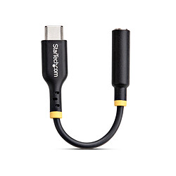 StarTech.com Adaptateur USB-C vers Jack 3.5 mm (M/F) - 0.14 m - Noir