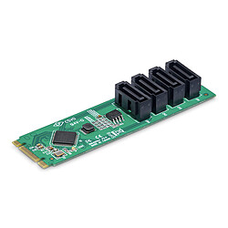 StarTech.com Carte d'extension M.2 PCIe 3.0 vers HDD/SSD SATA