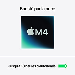 Apple MacBook Air M4 13 pouces (2025) Argent 16Go/256 Go (MW0W3FN/A)