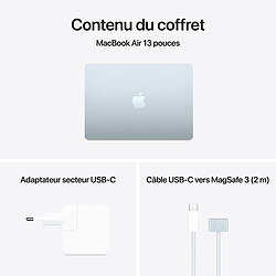 Apple MacBook Air M4 13 pouces (2025) Bleu ciel 24Go/512 Go (MC6V4FN/A) pas cher