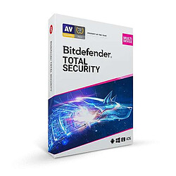 Bitdefender Total Security - Licence 1 an pour 5 appareils Suite de sécurité complète - Licence 1 an 5 appareils (Windows/macOS/iOS/Android)